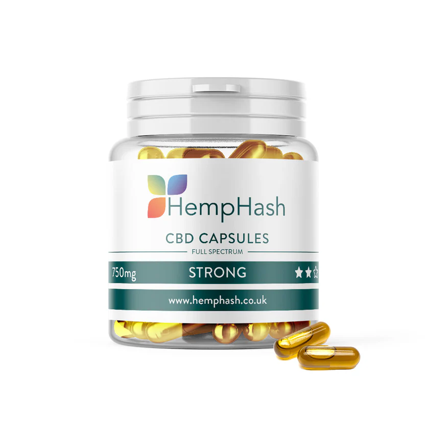 Buy Hemphash’s 750mg CBD Capsules